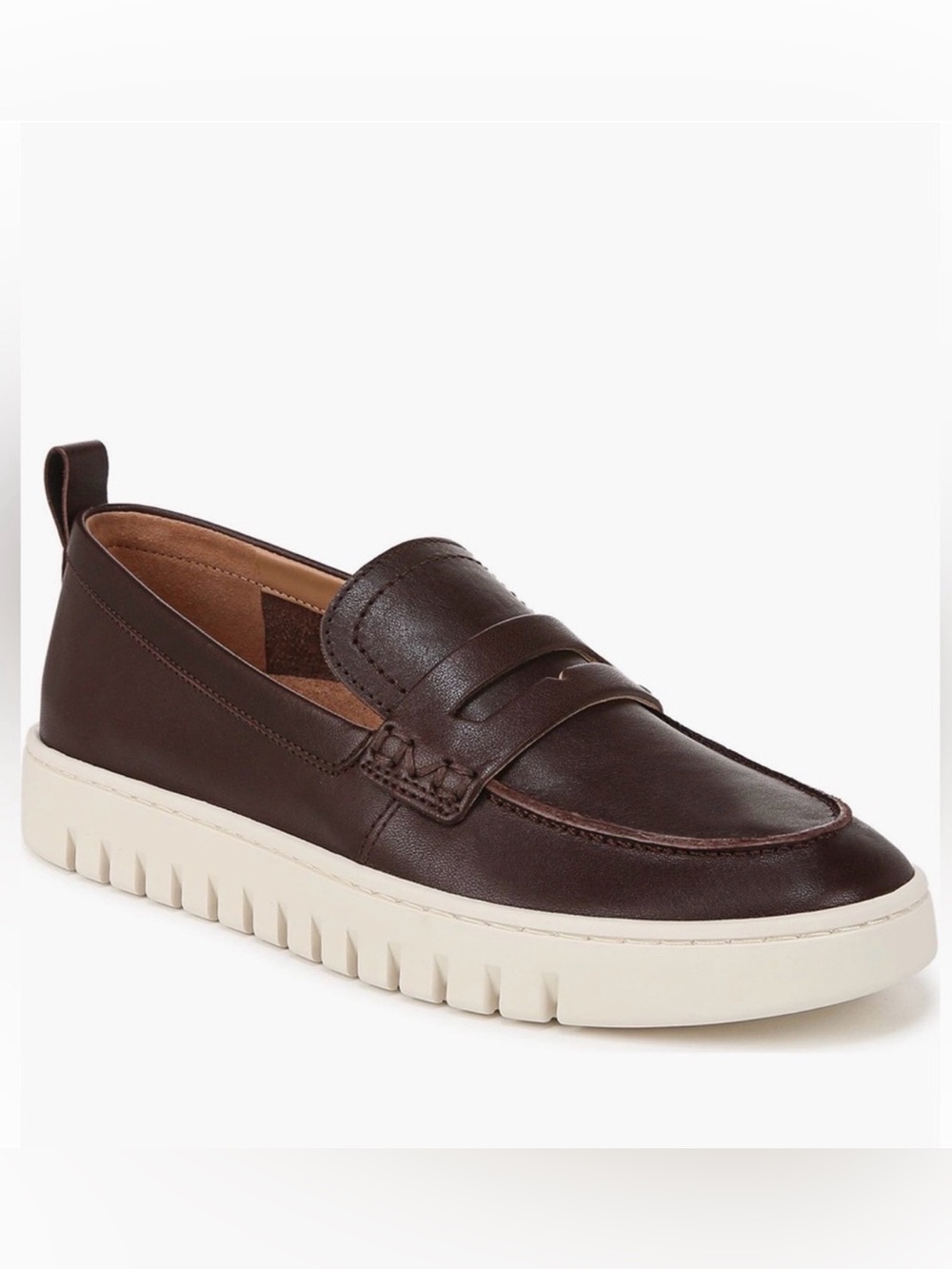 Vionic Uptown Dark Brown Leather Penny Loafer Orthopedic 8 NIB